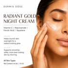 Dermis Dose Radiant Gold Night Cream | 50g