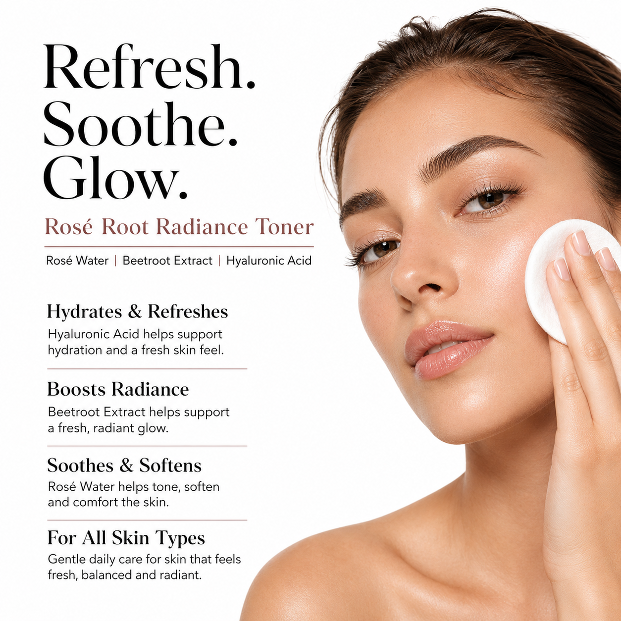 Dermis Dose Rosé Root Radiance Toner | 100ml