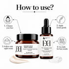 Dermis Dose Radiant Gold Night Cream | 50g + Dermis Dose Tri-Active Glow Serum | 30ml