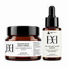 Dermis Dose Radiant Gold Night Cream | 50g + Dermis Dose Tri-Active Glow Serum | 30ml