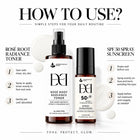 Dermis Dose SPF 50 Spray Sunscreen | 50ml + Dermis Dose Rosé Root Radiance Toner | 100ml